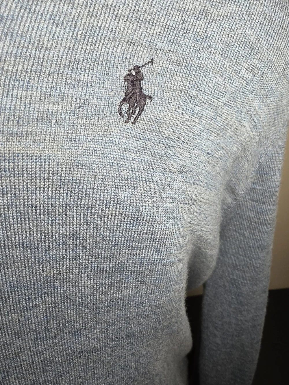 Polo by Ralph Lauren Light Blue V-Neck Men's Sweater